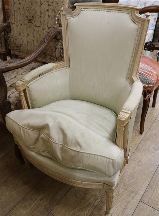 A Louis XVI style fauteuil